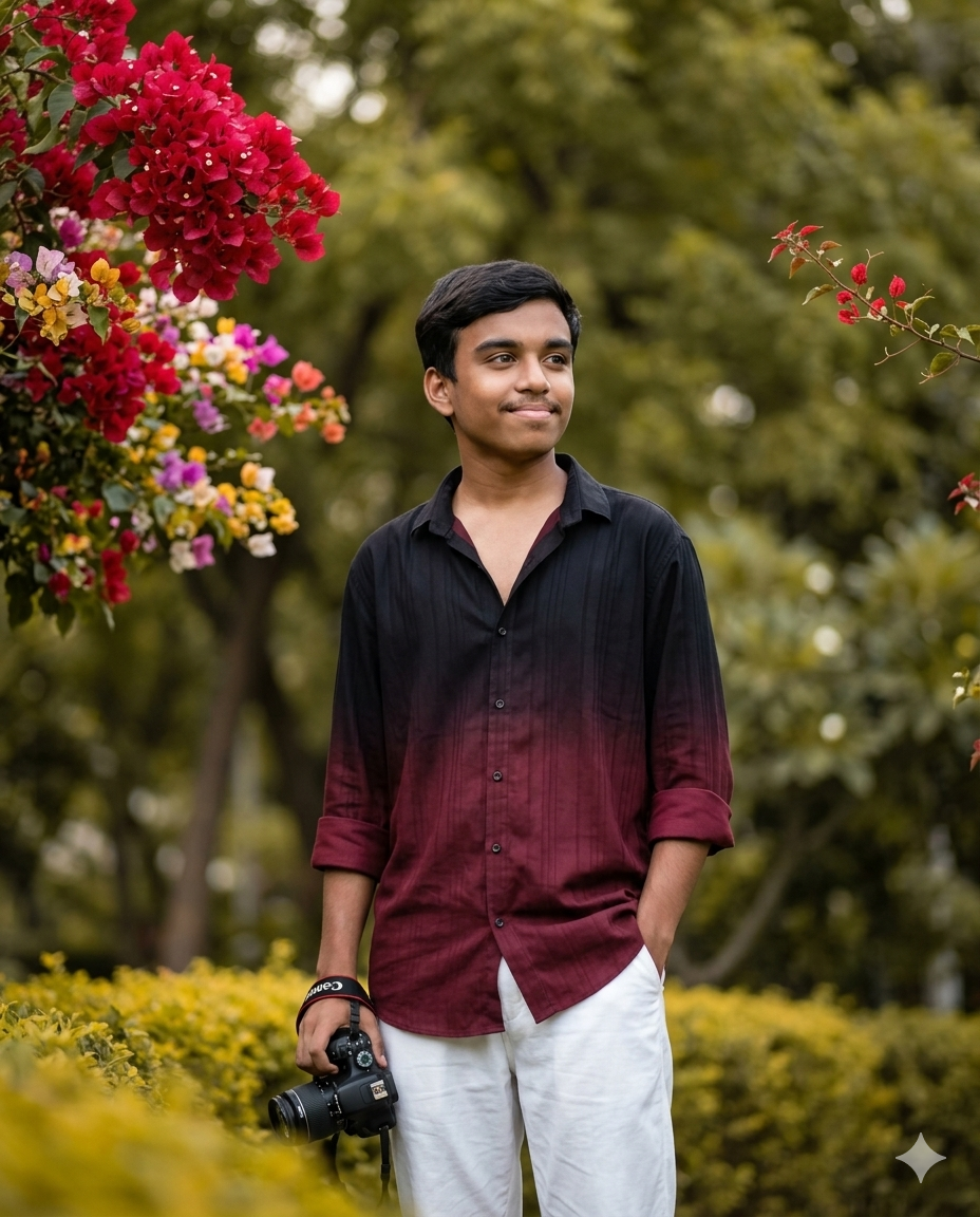 A camera man portrait photo