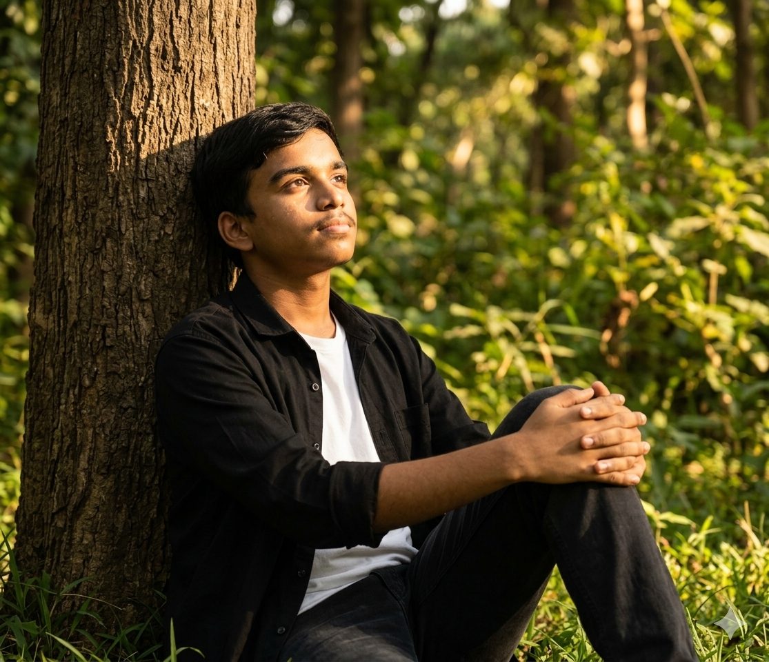 DSLR outdoor portrait